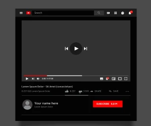 YouTube Web Page Design